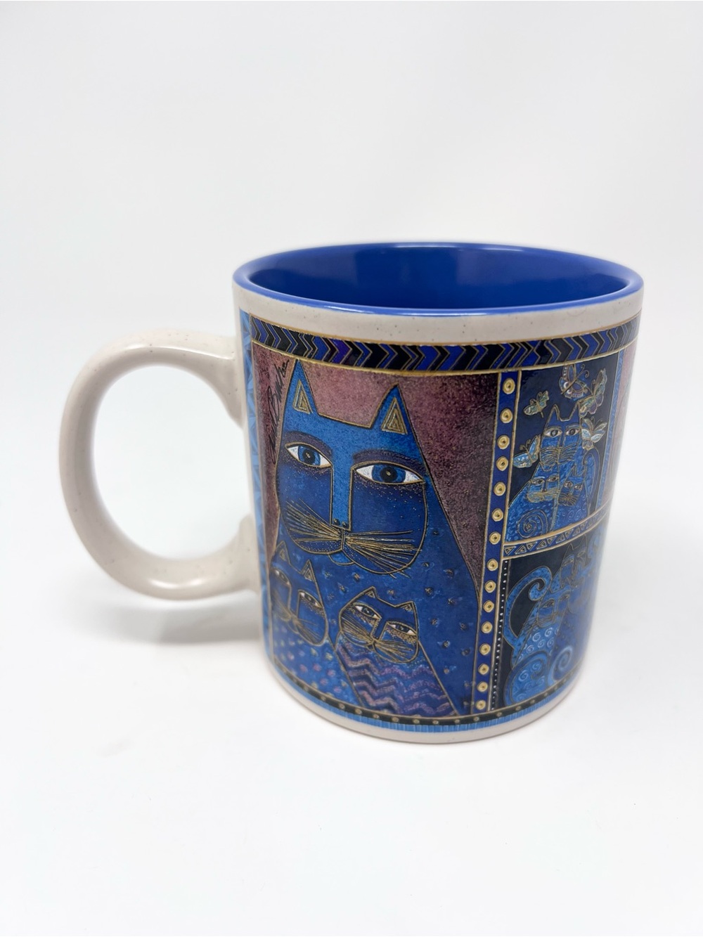 Laurel Burch Indigo Cats Ceramic Mug